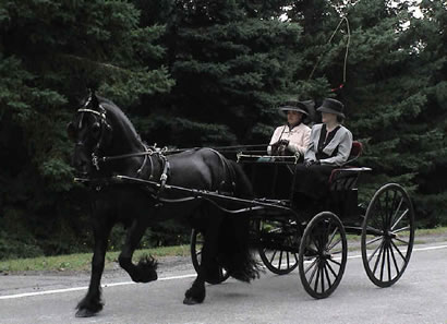 Robbie, Nicole, and Mary Jean on a Sunday pleasure drive.